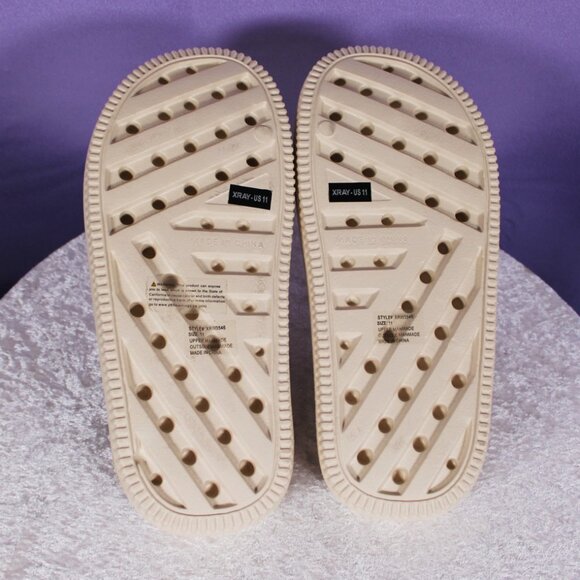XRay Foam Slide Sandals Beige Mens Size 11